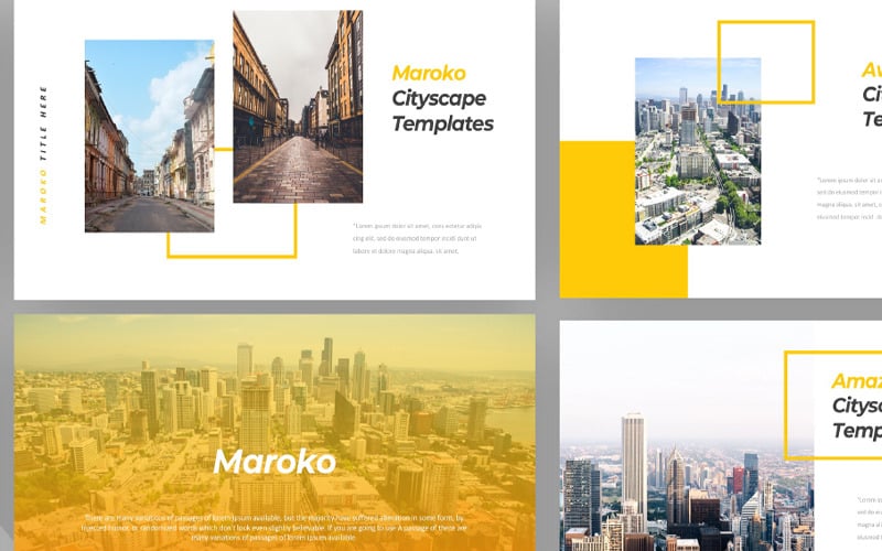maroko cityscape powerpoint original