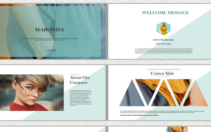 maronda creative business powerpoint template original