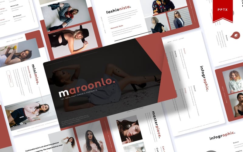 maroonlo powerpoint template original