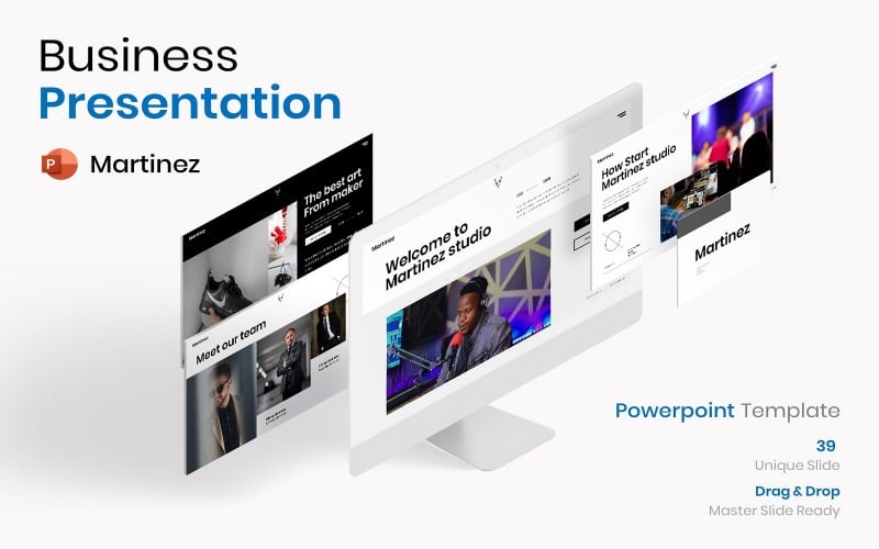 martinez busines powerpoint template original