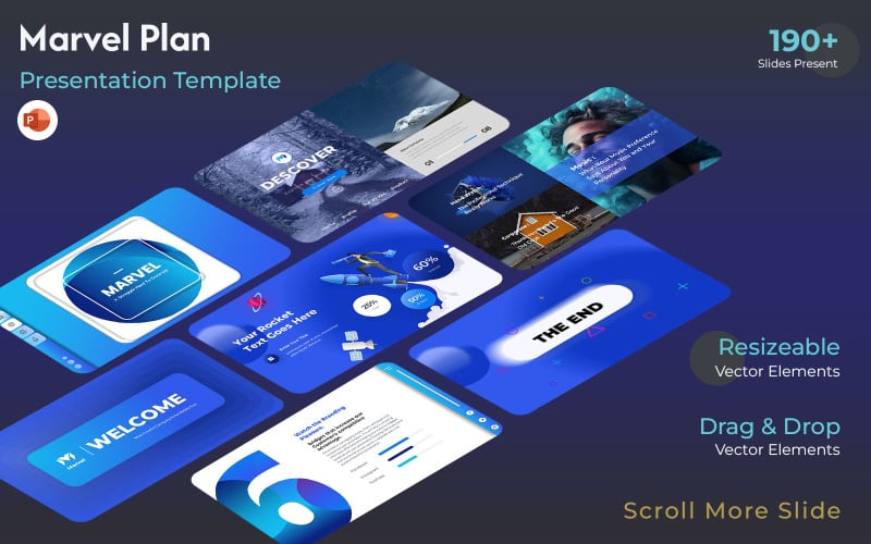 marvel business plan powerpoint template original