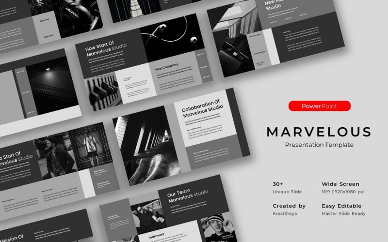 marvelous business powerpoint template original