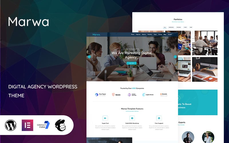 marwa digital agency wordpress theme original
