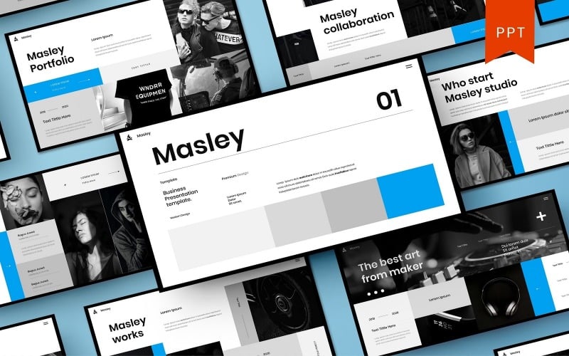 masley business powerpoint template original