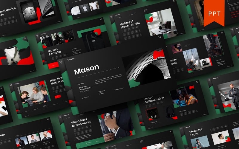 mason business powerpoint template original