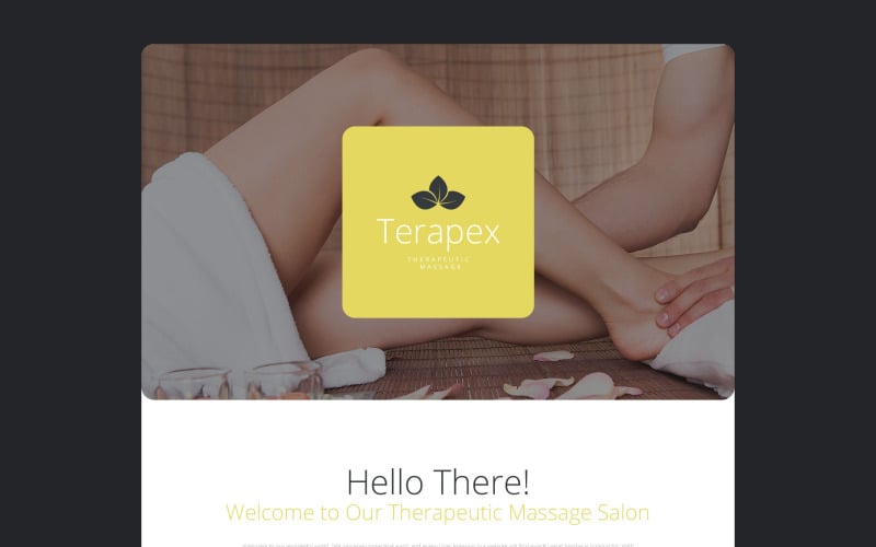 massage salon responsive landing page template original