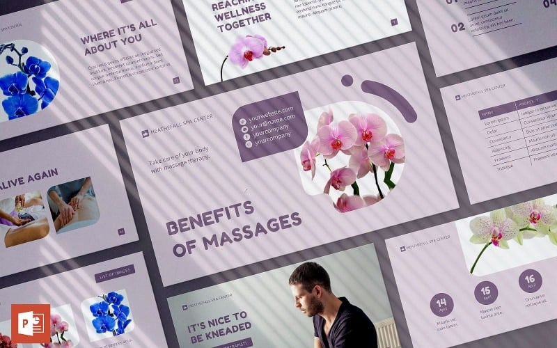 massage spa salon presentation powerpoint template original