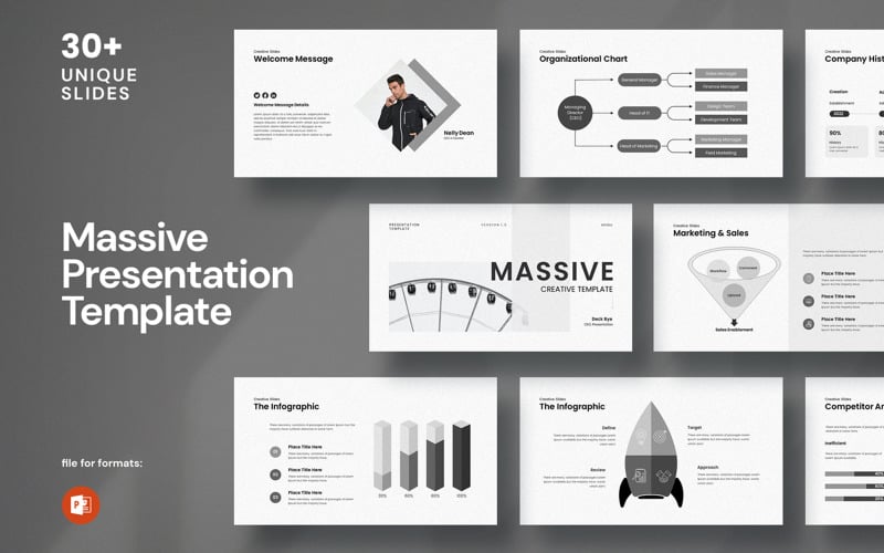 massive powerpoint presentation template original
