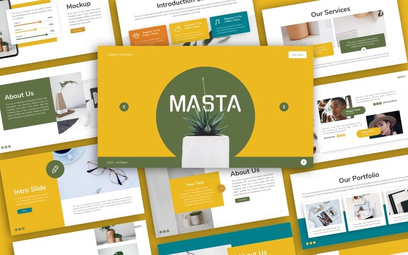 masta creative presentation powerpoint template original