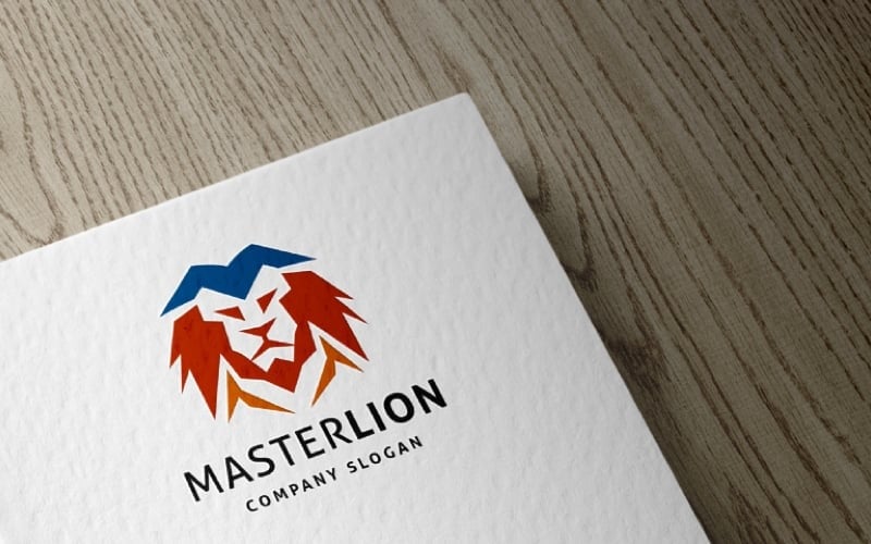 master lion letter m logo original