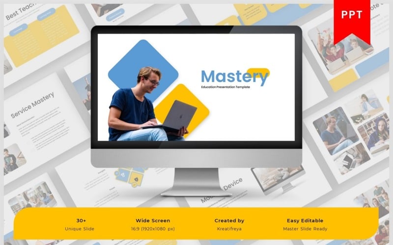 mastery education powerpoint template original