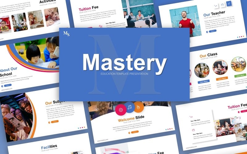 mastery education presentation powerpoint template original