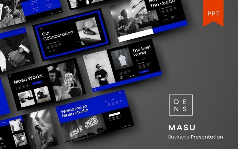 masu business powerpoint template original