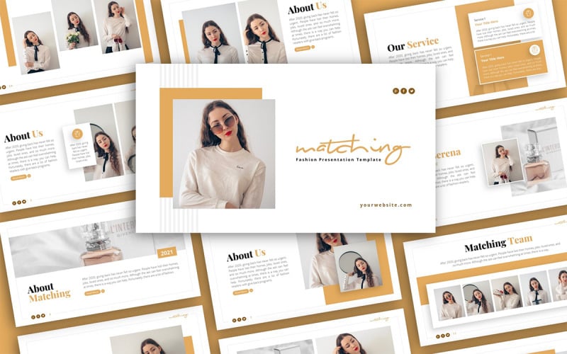 matching fashion multipurpose powerpoint presentation template original