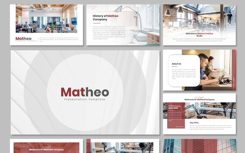matheo creative powerpoint template original