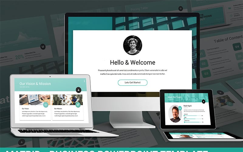 matrid business powerpoint template original