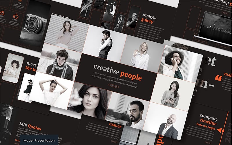 mauer powerpoint template original