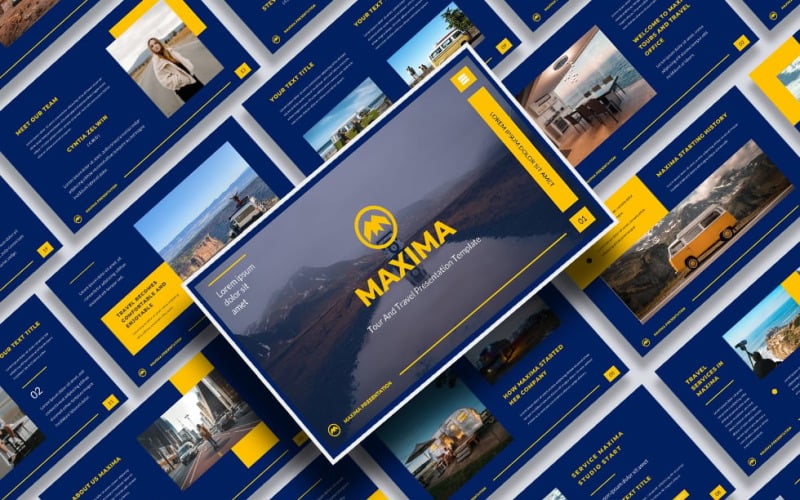 maxima tour and travel powerpoint template original