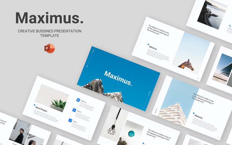maximus creative business powerpoint template original