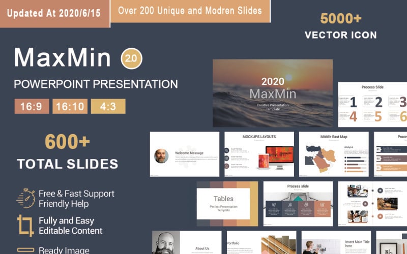 maxmin new creative powerpoint template original