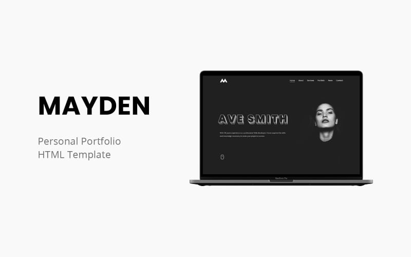 mayden premium personal portfolio template original