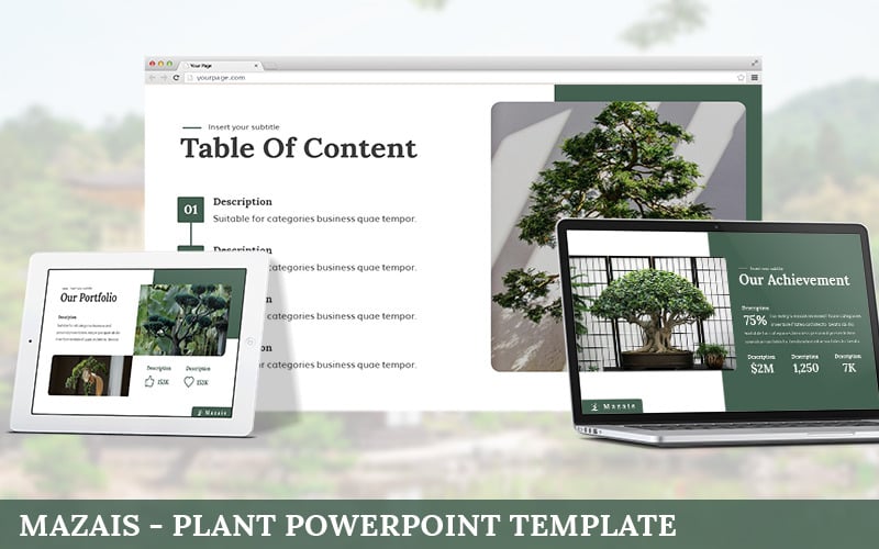 mazais plant powerpoint template original