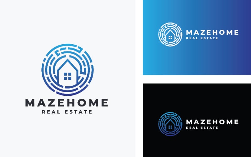 maze home real estate logo original