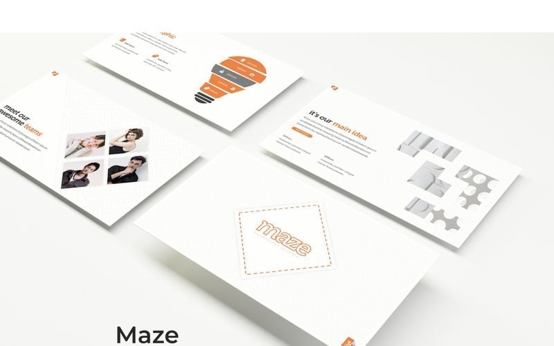 maze powerpoint template original