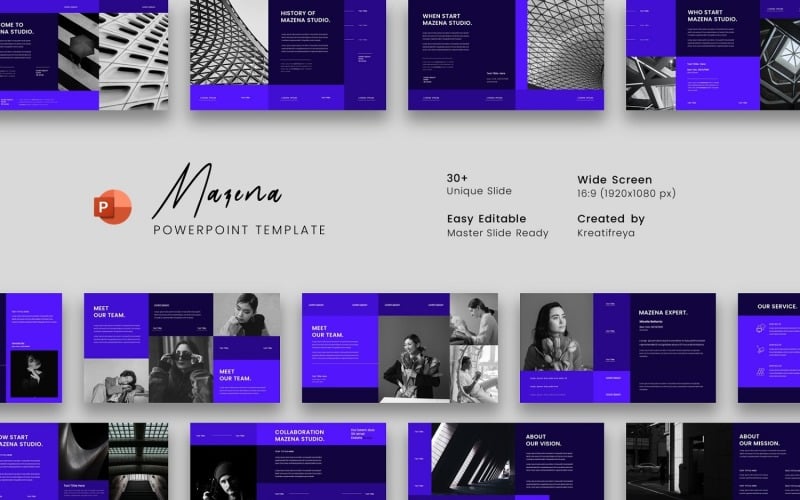 mazena business powerpoint template original
