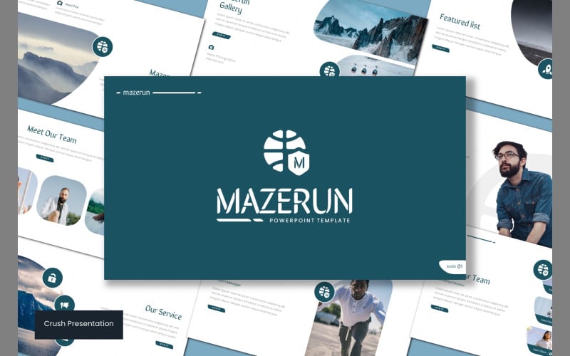 mazerun powerpoint template original