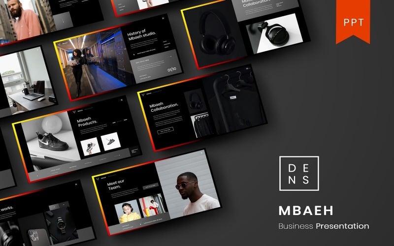 mbaeh busines powerpoint template original