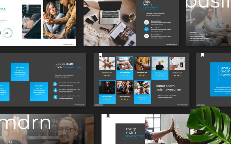 mdrn business presentation powerpoint template original