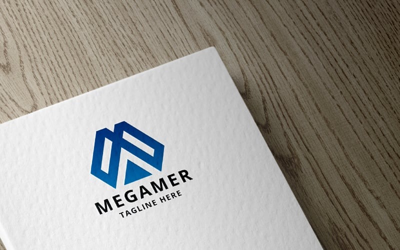 me gamer letter m pro logo original