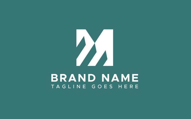 me letter mark stairs logo design template original