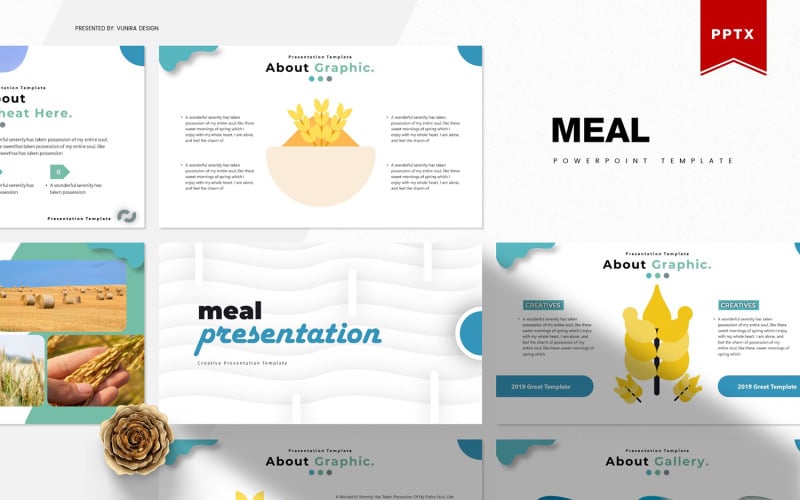 meal presentation powerpoint template original