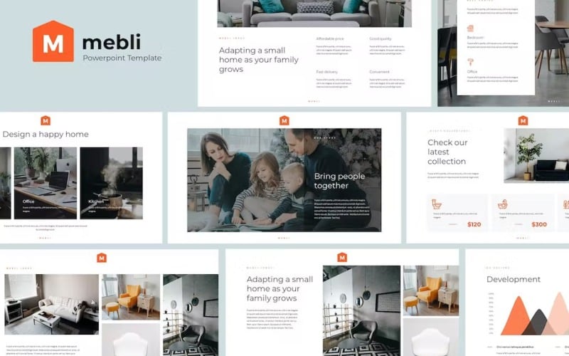 mebli simple amp elegant powerpoint template original