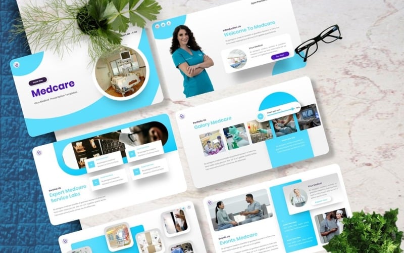 medcare virus medical powerpoint template original