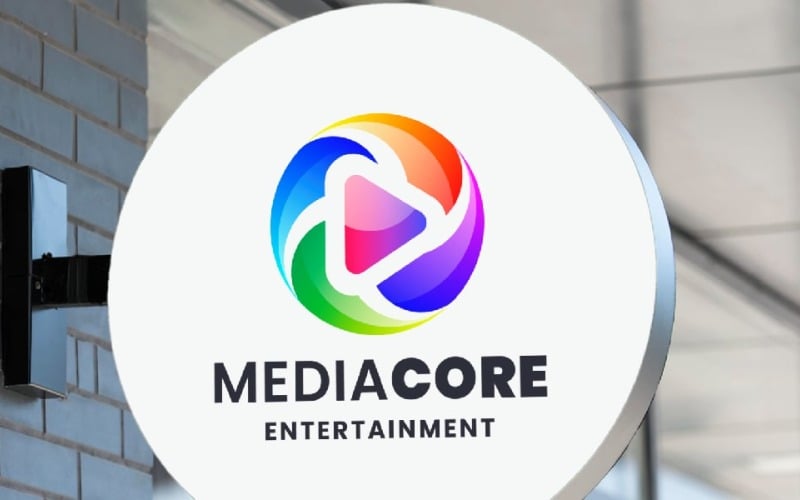 media core logo pro template original