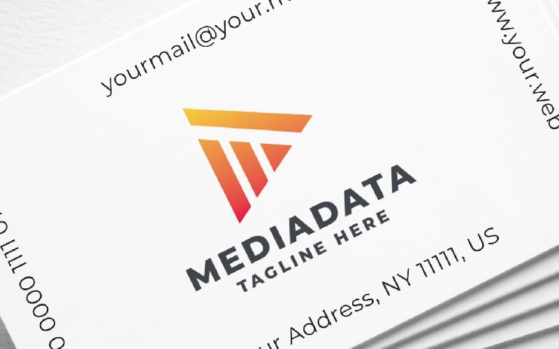 media data pro logo template original