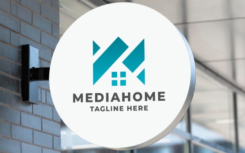 media home pro logo template original
