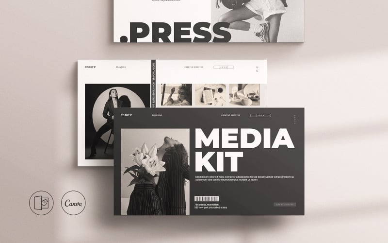 media kit presentation template design original