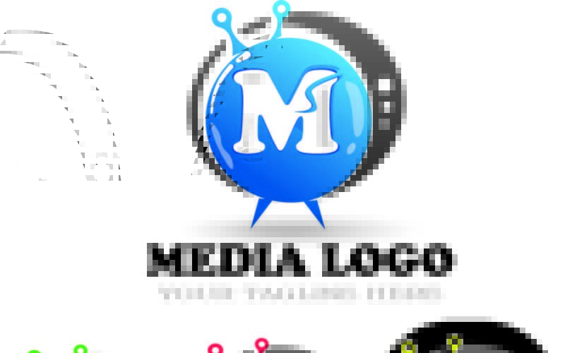 media logo m word matching with m logo original