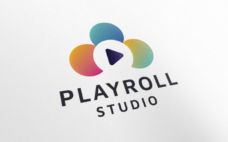 media play roll logo template original