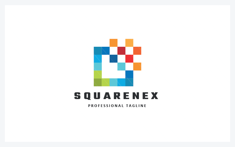 media square logo template original
