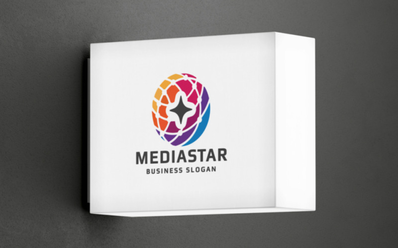 media star studio professional logo original