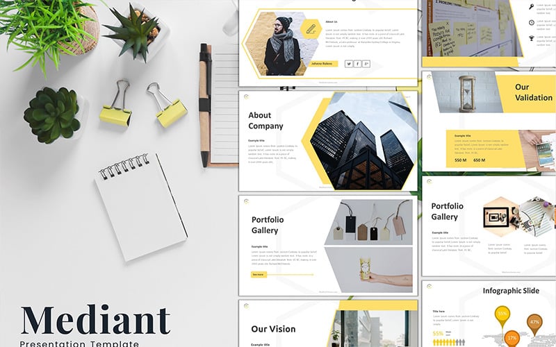 mediant powerpoint template original