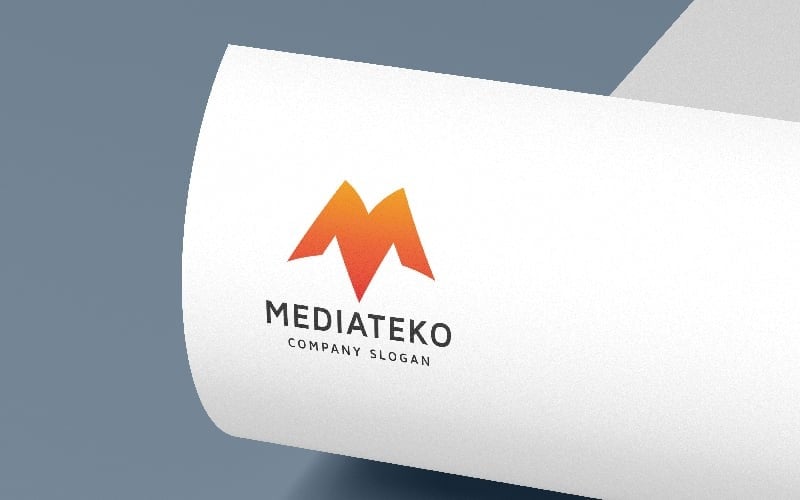 mediateko letter m logo temp original