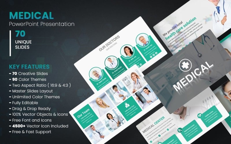 medical and healthcare powerpoint template original