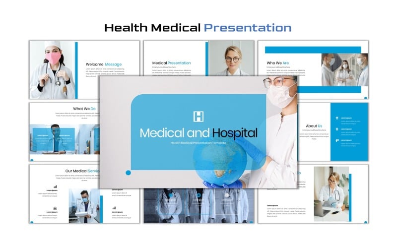 medical and hospital medical powerpoint template original