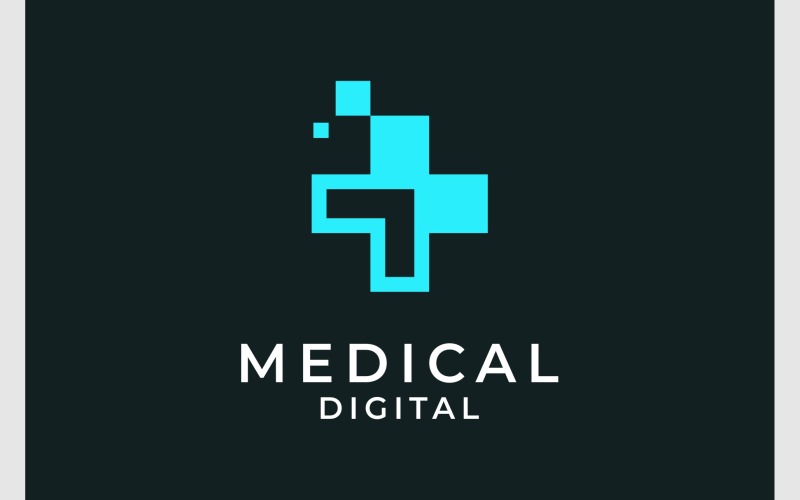 medical arrow up digital logo original